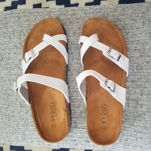 NWOT White Sandals